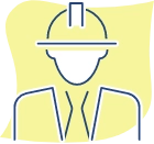 ikona pracownika budowy